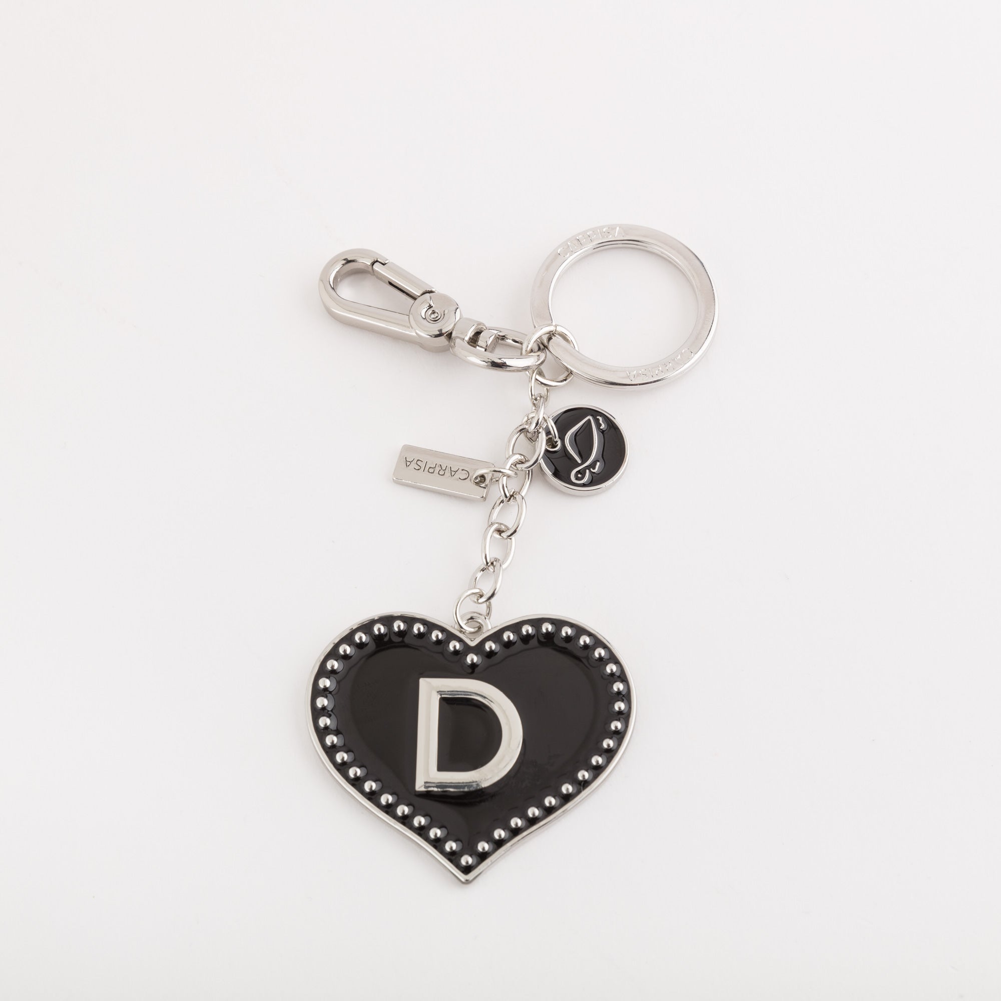 Metal Keychain-Heart letters keycha